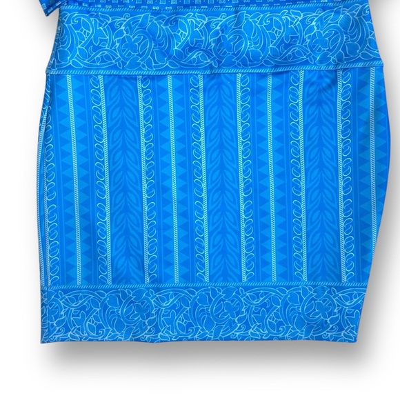 Gretchen Scott blue and white pattern dress 3/4 sleeve size XXS - Picture 3 of 10